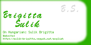 brigitta sulik business card